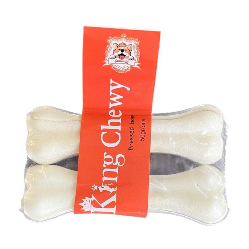 تشویقی استخوانی سگ King Chewy مدل کلسیم 2 عددی