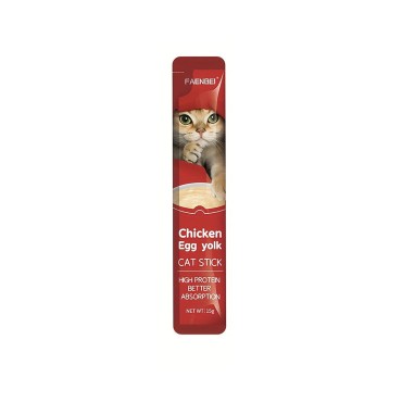 بستنی گربه فنبی مدل پروتئینی طعم مرغ و زرده وزن 15 گرم