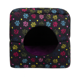 جای خواب سگ و گربه مدل سه کاره طرح پنجه سایز بزرگ