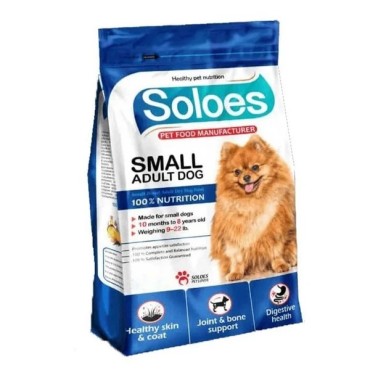 غذای خشک سگ سولوئس مدل Small Breeds طعم مرغ و برنج بسته بندی پرس کالا