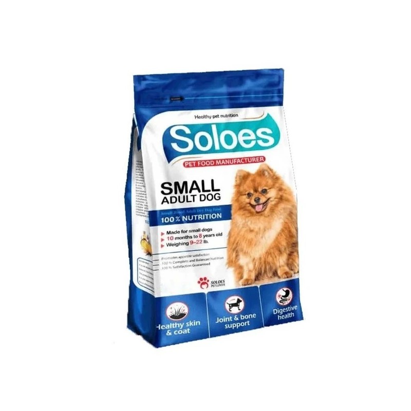 غذای خشک سگ سولوئس مدل Small Breeds طعم مرغ و برنج بسته بندی پرس کالا