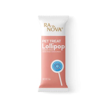 آبنبات گربه رانوا طعم مرغ و کرنبری مدل Freeze Dried وزن 1.4 گرم