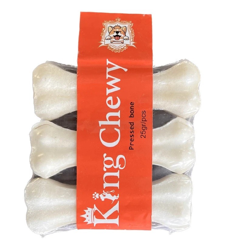 تشویقی استخوانی سگ King Chewy مدل کلسیم 3 عددی