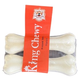 تشویقی استخوانی سگ King Chewy مدل کلسیم 2 عددی