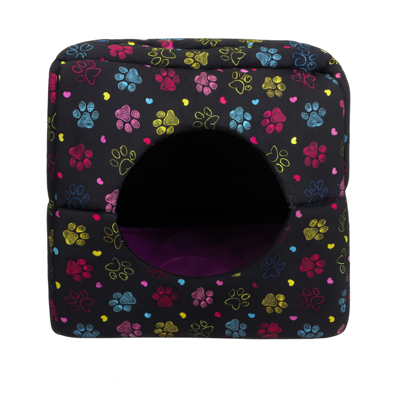 جای خواب سگ و گربه مدل سه کاره طرح پنجه سایز 45*45