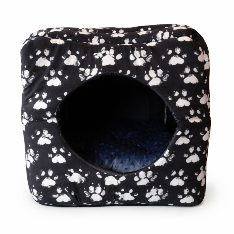 جای خواب سگ و گربه مدل سه کاره طرح پنجه سایز 45*45