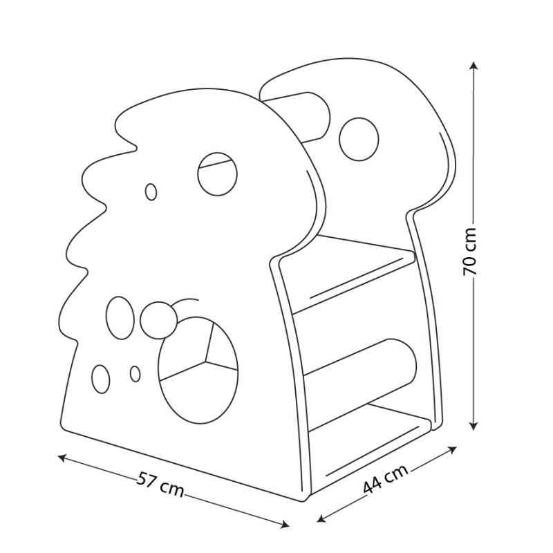 اسکرچر گربه نیناپت مدل دایناسور