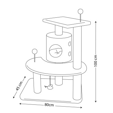 اسکرچر گربه نیناپت کد B1
