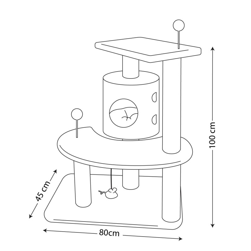 اسکرچر گربه نیناپت کد B1
