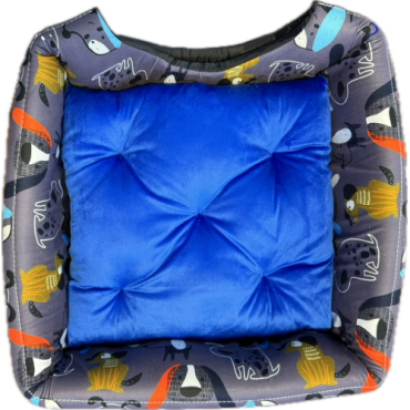 جای خواب پت مدل سه کاره طرحدار سایز 45*45