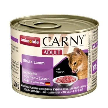 کنسرو کارنی حاوی گوشت گاو و بره مخصوص گربه بالغ