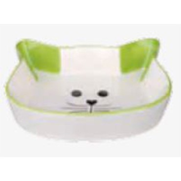 ظرف غذای سرامیکی طرح صورت گربه تریکسی