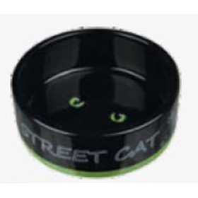 ظرف غذای سرامیکی گربه تریکسی طرح گربه خیابانی