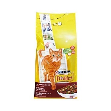 غذای خشک گربه بالغ با طعم گوشت گوساله و جگر فریسکیز