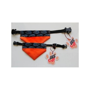 دستمال گردن قرمز با طرح نوار مشکی پرس کالا