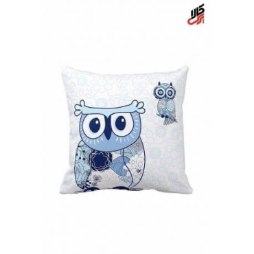 کاور کوسن فانتزی طرح جغدآبی پرس کالا
