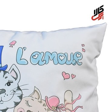 کوسن فانتزی طرح گربه های عاشق پرس کالا