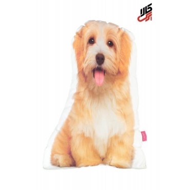 کوسن فانتزی طرح سگ قهوه ای پرس کالا