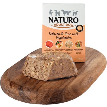 خوراک سالمون همراه با برنج و سبزیجات ناتیرو