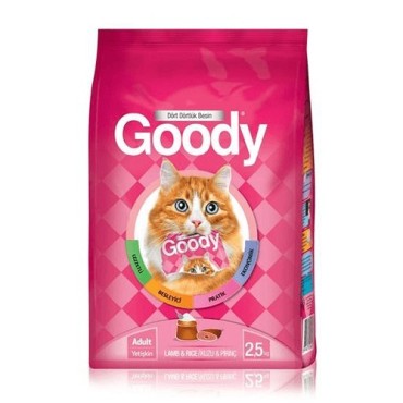 غذای خشک مخصوص گربه بالغ با طعم بره و برنج گودی