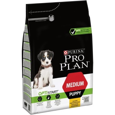 غذای خشک توله سگ نژاد متوسط غنی شده در مرغ پروپلن