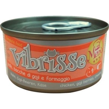 كنسرو حاوي فيله مرغ و میوه گوجی بری و پنیر در سس مخصوص گربه ويبرایس