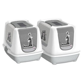 توالت گربه کارلی فلامینگو مدل مسقف