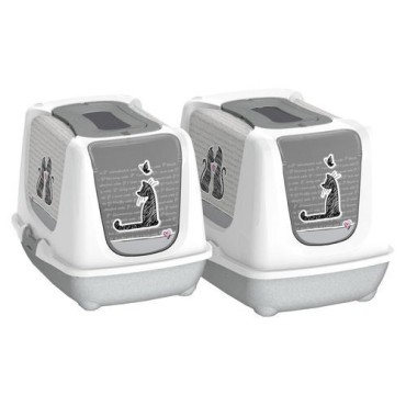 دستشویی گربه طرح عشق کارلی فلامینگو