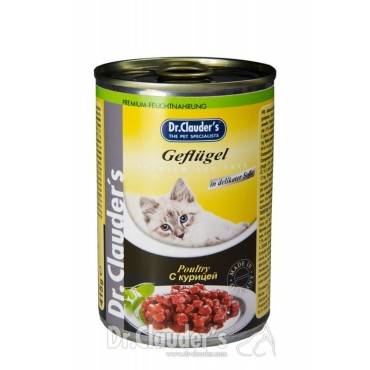 کنسرو دکتر کلودرز مخصوص گربه حاوی گوشت پرندگان
