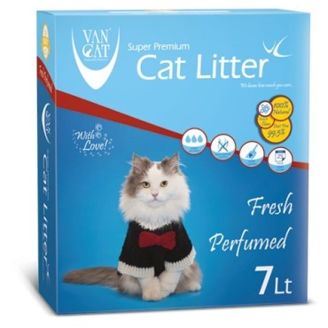 خاك گربه ون كت اولتراكلامپينگ با رايحه طبيعت حاوي مواد آنتي باكتريال - کارتن 7 لیتری