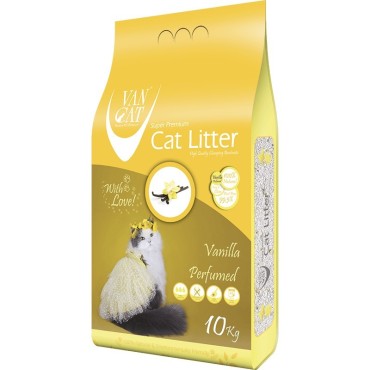 خاک گربه اولتراکلامپینگ با رایحه وانیل حاوی مواد آنتی باکتریال ون کت