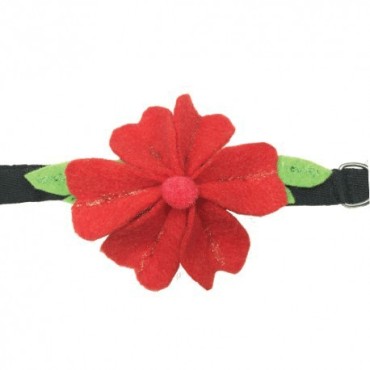 قلاده گلدار نمدی پرس پت