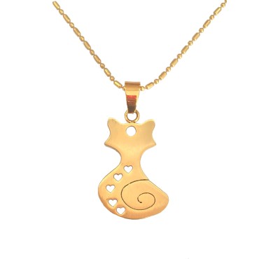 آویز طرح گربه همراه با زنجیر پرس پت