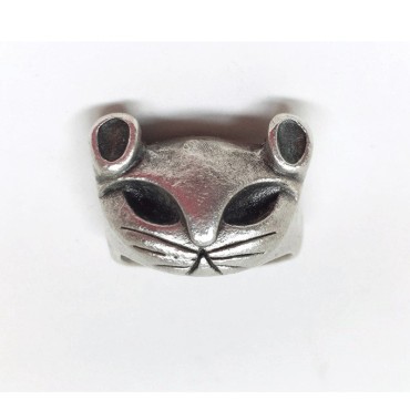 انگشتر با طرح سر گربه پرس کالا