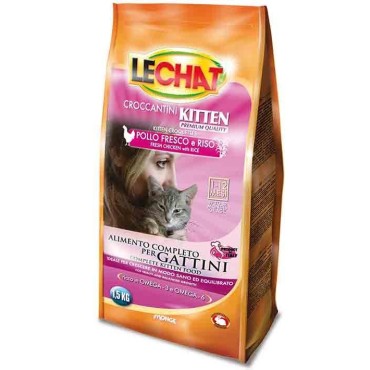 غذای خشک مخصوص بچه گربه و گربه های آبستن و شیروار با طعم مرغ و برنج لچت