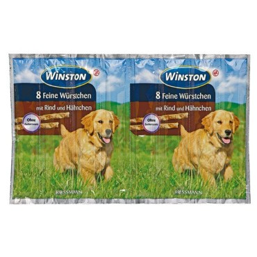 اسنک مدادی سگ با طعم بیف و جوجه 8 عددی وینستون