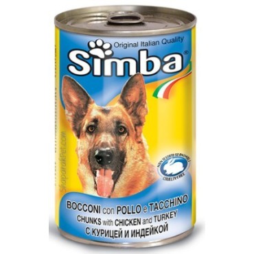 کنسرو چانک با طعم مرغ و بوقلمون مخصوص سگ سیمبا
