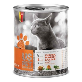 کنسرو گربه بالغ گوشت مرغ کدوتنبل و سنبل الطیب یو اس پت