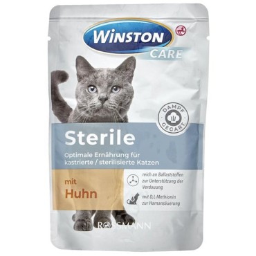 پوچ مخصوص گربه های عقیم شده با طعم جوجه وینستون