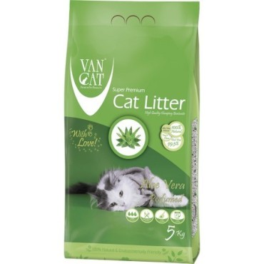 خاک گربه اولتراکلامپینگ با رایحه آلوئه ورا حاوی مواد آنتی باکتریال ون کت 10 کیلویی