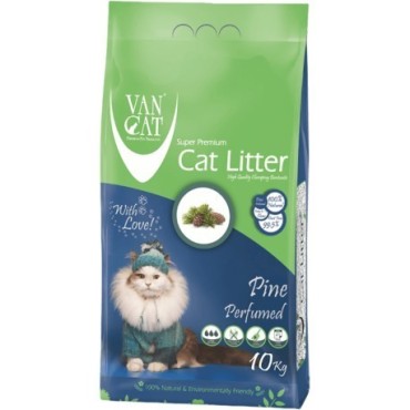 خاک گربه اولتراکلامپینگ با رایحه کاج جنگلی حاوی مواد آنتی باکتریال ون کت 10 کیلویی