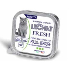 خوراک پته و چانک با طعم مرغ و سبزیجات لچت اکسلنس - 100گرم