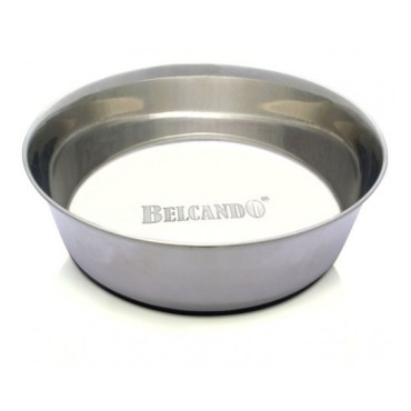 ظرف آب و غذا استیل سنگین سگ با کف تمام استاپ