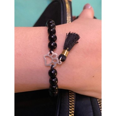 پابند طرح قلب و گربه همراه زنجیر پرس کالا