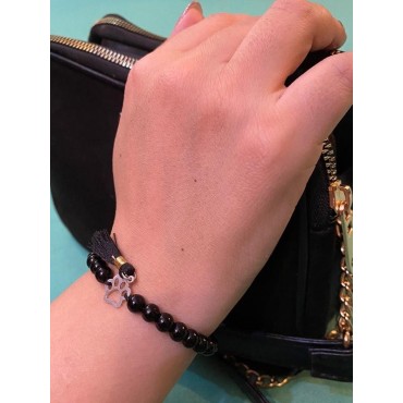 پابند طرح قلب و گربه همراه زنجیر پرس کالا