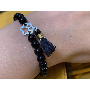 پابند طرح قلب و گربه همراه زنجیر پرس کالا