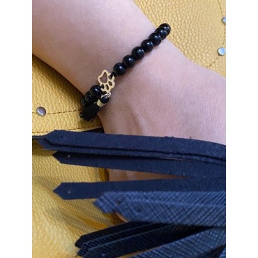 پابند طرح قلب و گربه همراه زنجیر پرس کالا