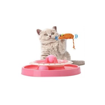 اسباب بازی گربه توپ گردان و موش فنری