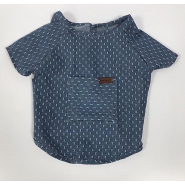 لباس طرح جین طرحدار پرس پت - مدیوم