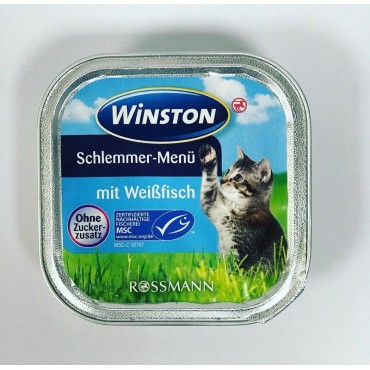 ووم  با طعم ماهی سفید وینستون -100 گرم